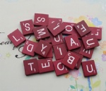 Maroon Scrabble Tiles